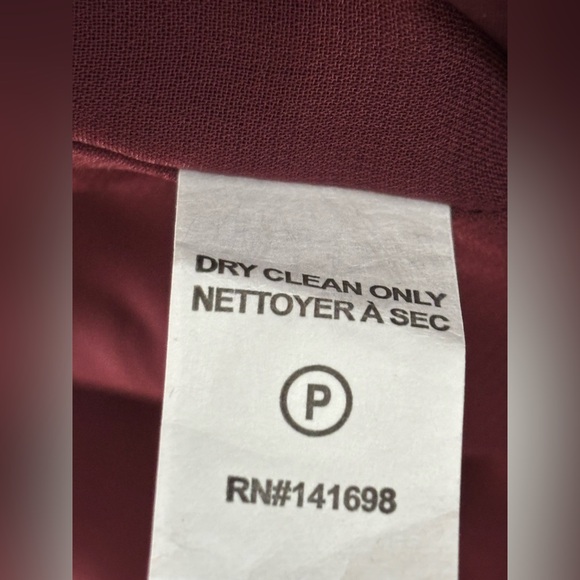 Ramy Brook Lena Gown Dress Womens 00 Burgundy Satin Ruched Floral Slit Evening - Picture 15 of 16